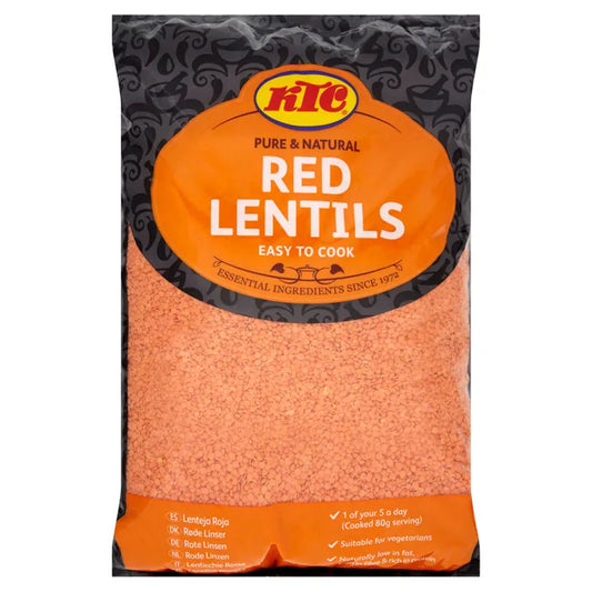 KTC Polished Red Lentils (Masoor Dal) 5kg