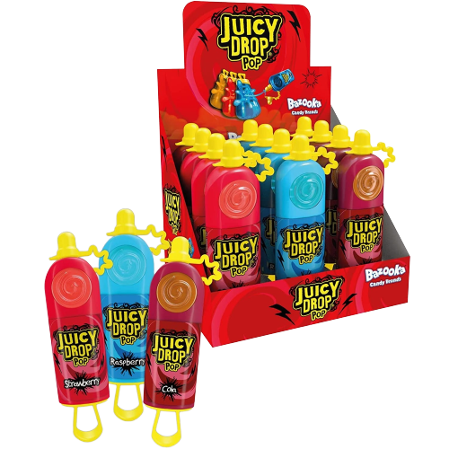 Bazooka Juicy Drop Pop Standard  12x26g(16)