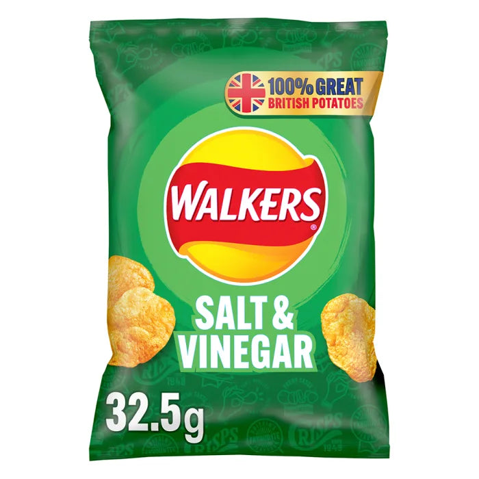 Walkers Salt & Vinegar Crisps 32.5g