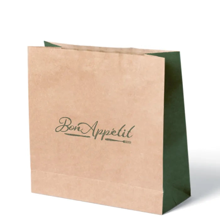 "Bon Appetit" Jumbo Brown Paper SOS Bags Case of 80