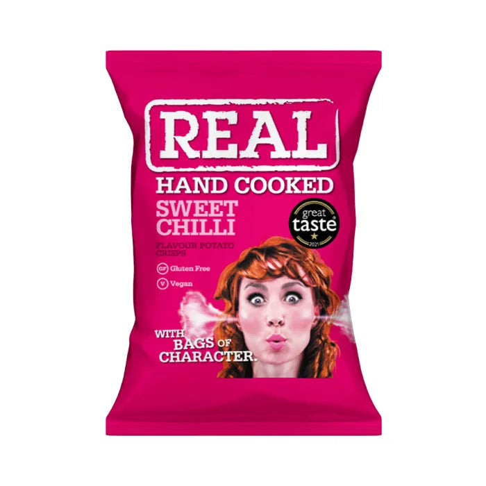 Real Hand cooked Crisps Sweet Chilli 35g