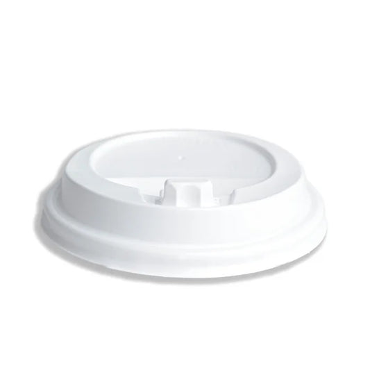 12oz White Reclosable Cup Lids-Case of 1000