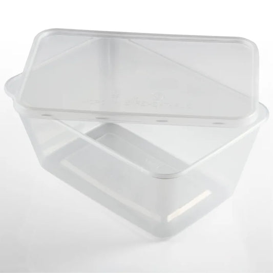 1000ml Microwave Plastic Containers with Lids-Box of 250