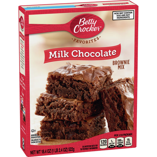 Betty Crocker USA Milk Chocolate Brownie Mix 522g Box of 12