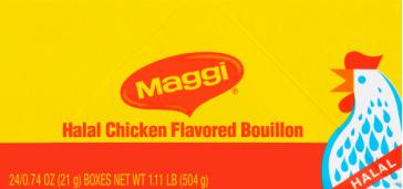 Maggi Seasoning Cubes Halal 21g Box of 24