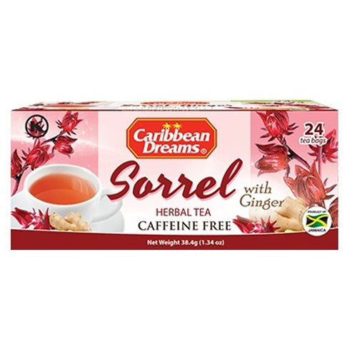 Caribbean Dreams Sorrel Ginger Tea 24’s