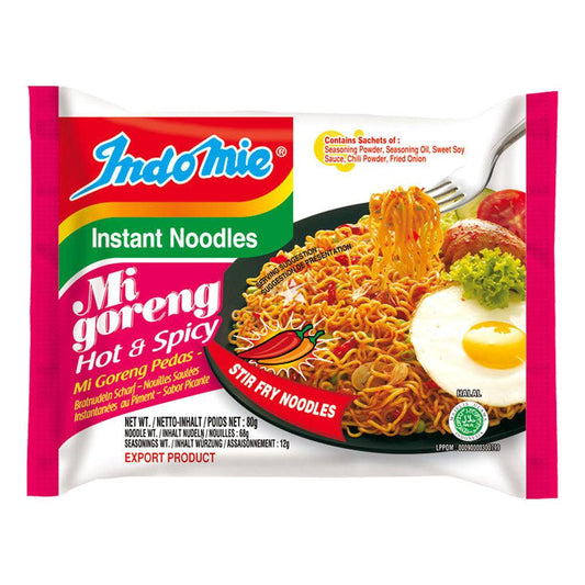 Indomie Noodles Mi Goreng Pedas 70g Box of 40