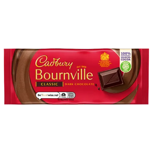 Cad Bournville Classic Dark Chocolate Bar 100g