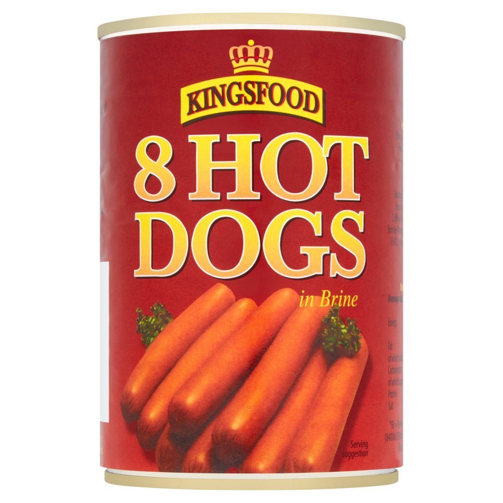 Kingsfood 8 Hot Dogs in Brine 400g