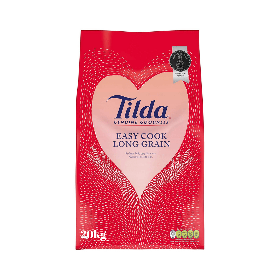 Tilda Easy Cook Rice 20kg Box of 1