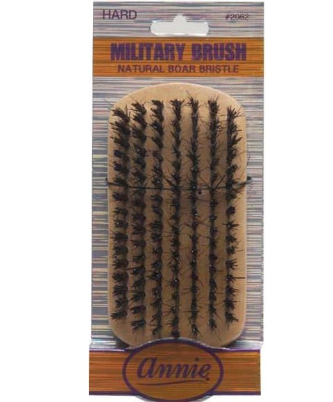 Annie Natural Boar Bristle Hard Military Brush 2062