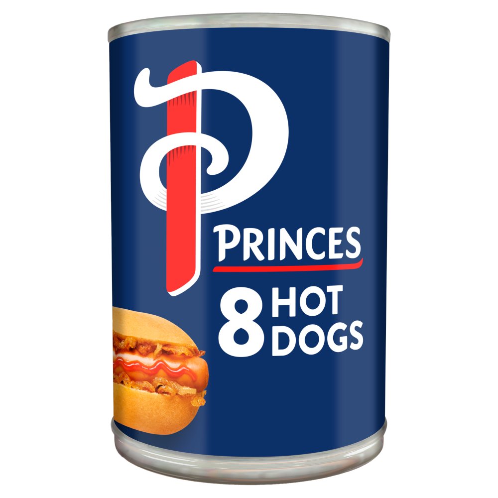 Princes 8 Hot Dogs 400g