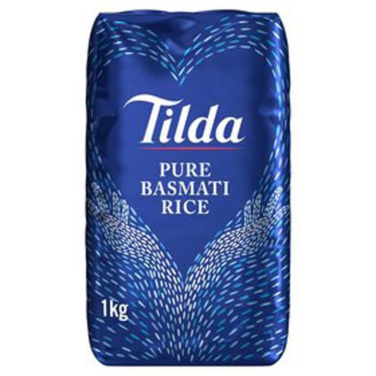 Tilda Pure Basmati Rice 1kg Box of 8