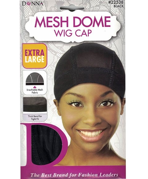 Donna Mesh Dome Wig Cap 22538 Black