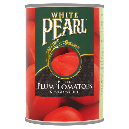 White Pearl Peeled Plum Tomatoes in Tomato Juice 400g