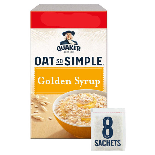 Quaker Oat So Simple Golden Syrup Porridge Sachets 8 x 36g