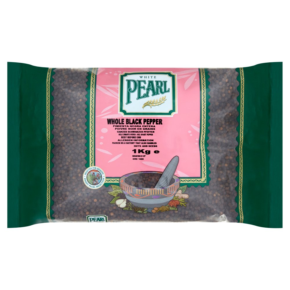 White Pearl Whole Black Pepper 1kg