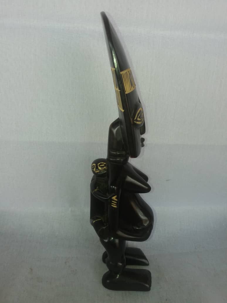 African Wood Figurine Handmade Craft