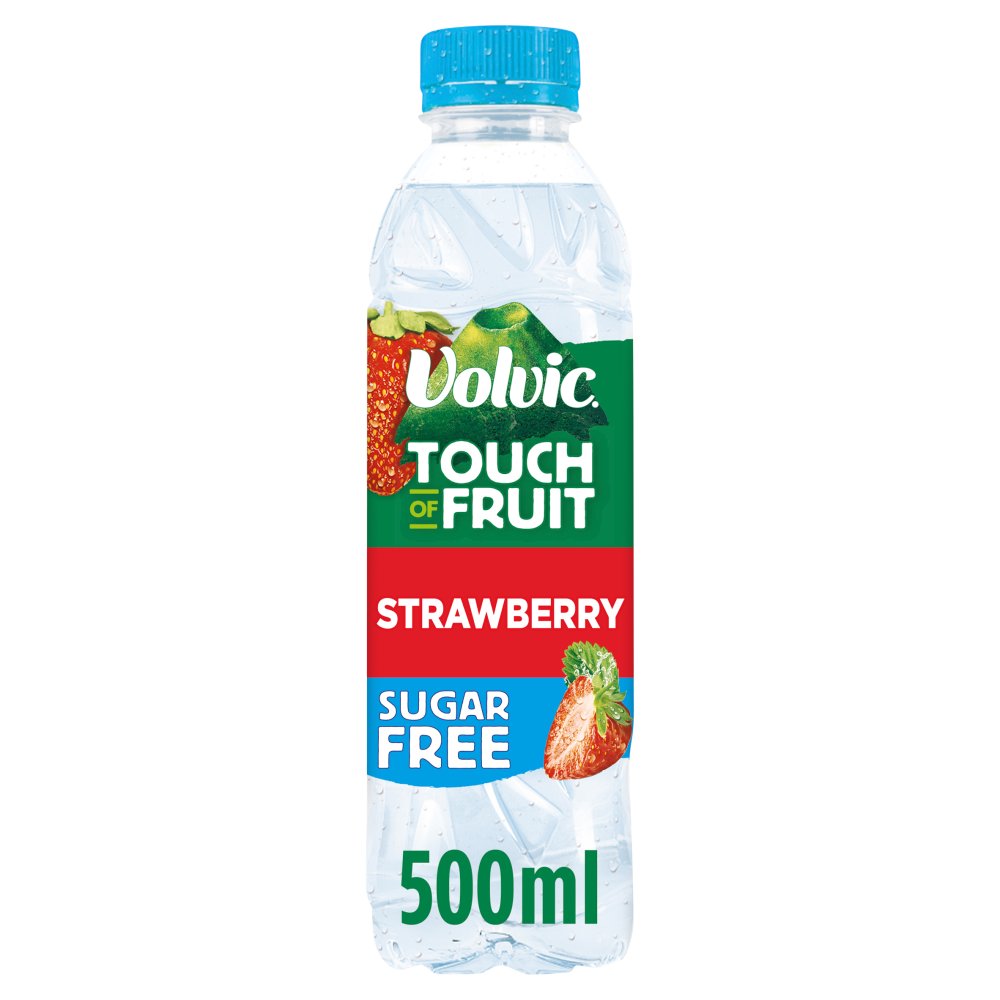 Volvic Touch of Fruit Sugar Free Strawberry Natural Flavoured Water 500ml