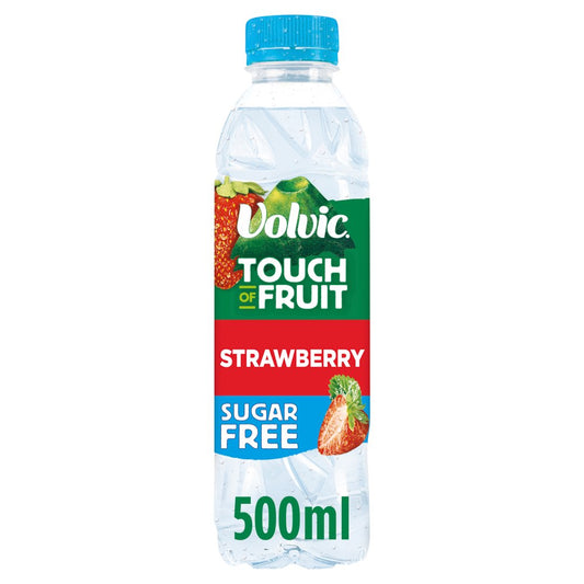 Volvic Touch of Fruit Sugar Free Strawberry Natural Flavoured Water 500ml