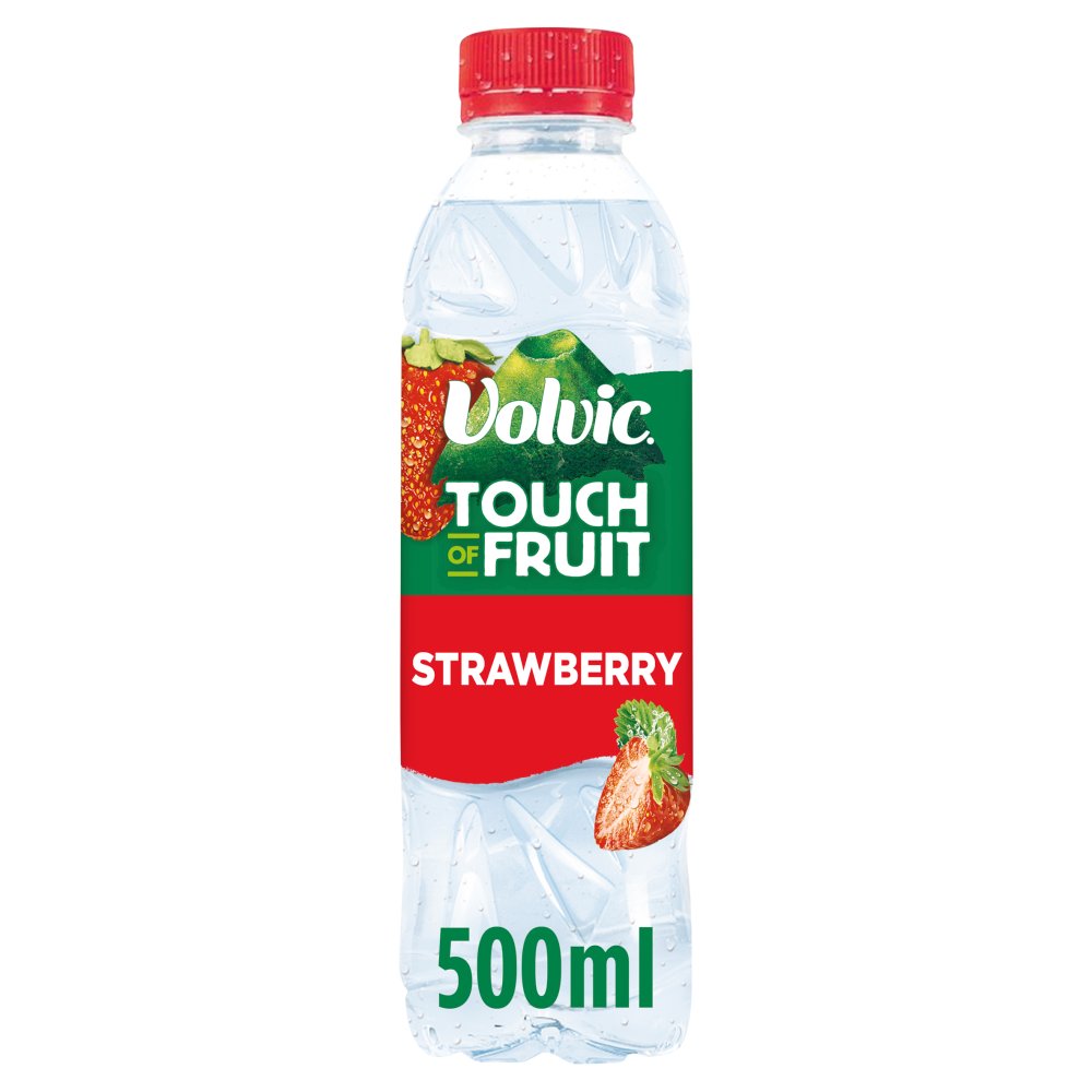 Volvic Touch of Fruit Low Sugar Strawberry Natural Flavoured Water 500ml