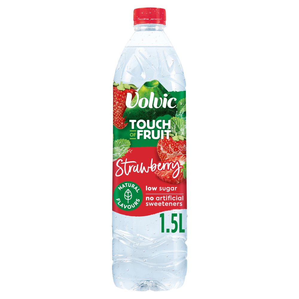 Volvic Touch of Fruit Low Sugar Strawberry Natural Flavoured Water 1.5L