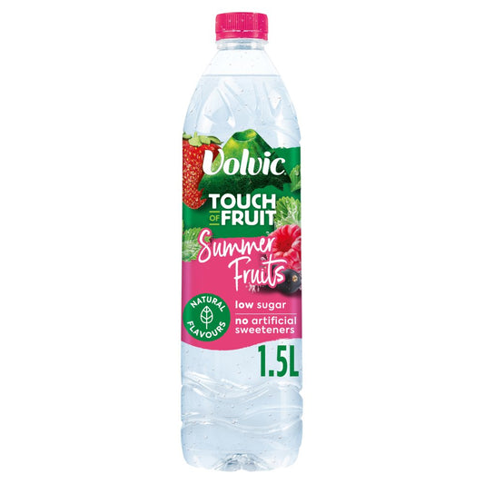 Volvic Touch of Fruit Low Sugar Summer Fruits Natural Flavoured Water 1.5L