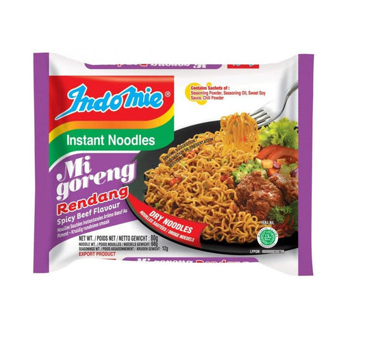 Indomie Noodles Mi Goreng Rendag 80g Box of 40