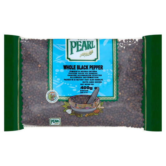 White Pearl Whole Black Pepper 400g