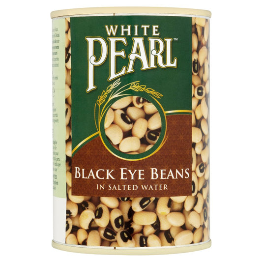 White Pearl Black Eye Beans in Salted Water 400g
