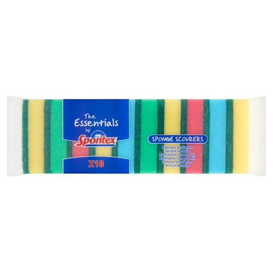 The Essentials by Spontex 10 Sponge Scourers