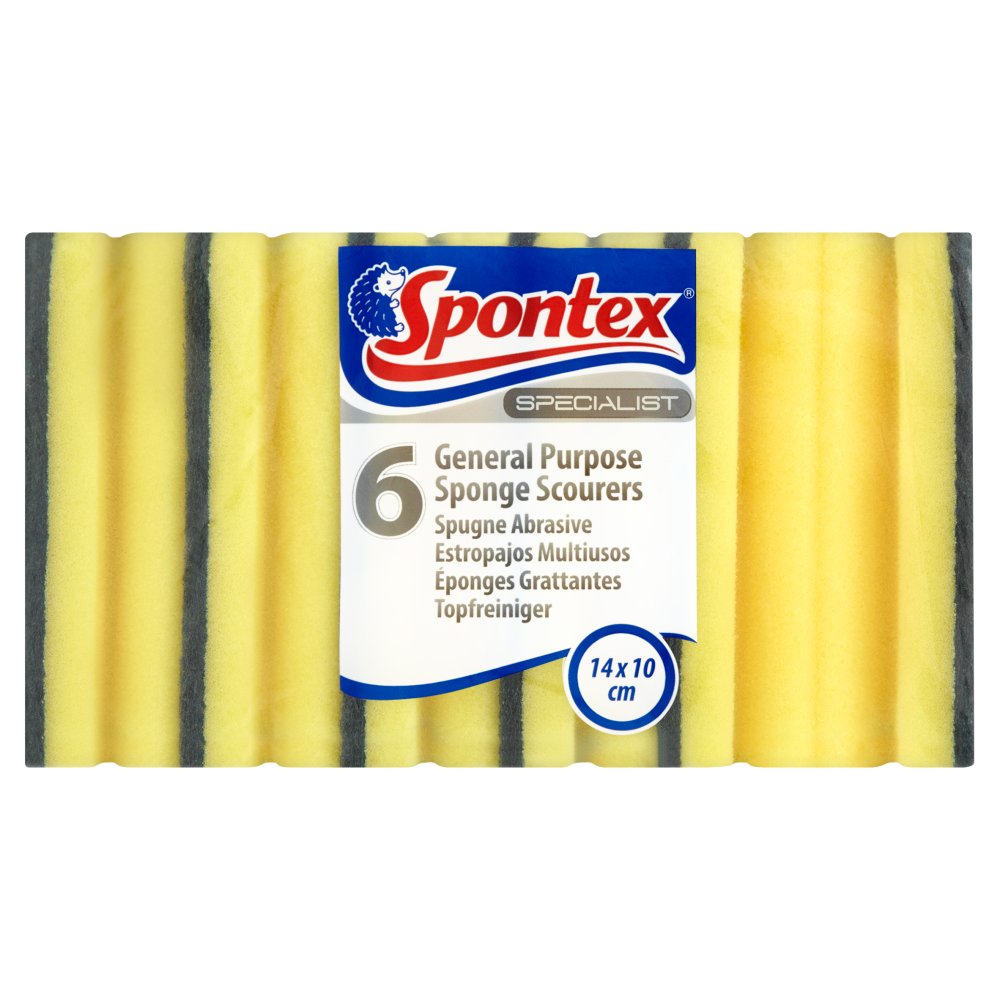 Spontex Specialist 6 Sponge Scourers