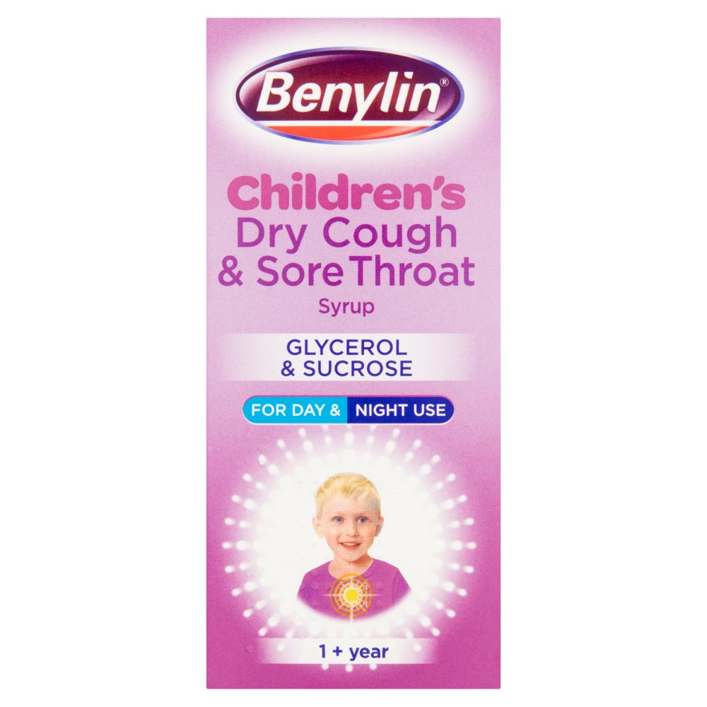 Benylin Children's Dry Cough & Sore Throat Syrup 1+ Year 125ml