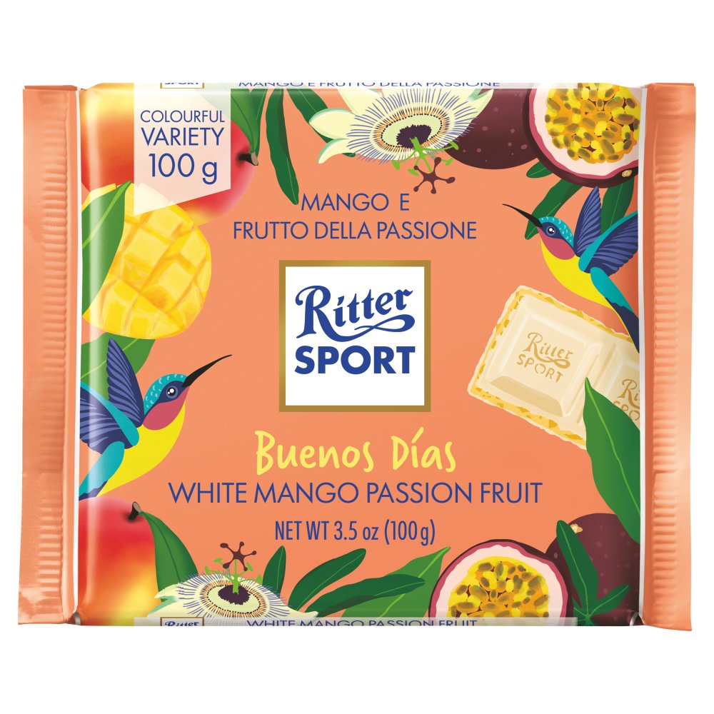 Ritter Sport Buenos Dias White Mango Passionfruit 100g
