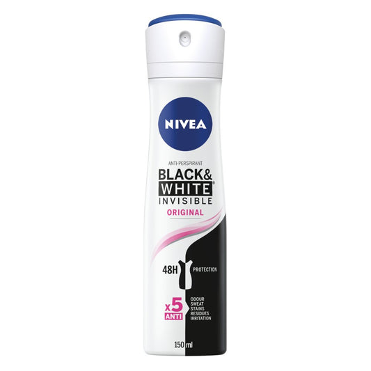 NIVEA Black & White Original Anti-Perspirant Deodorant Spray 150ml