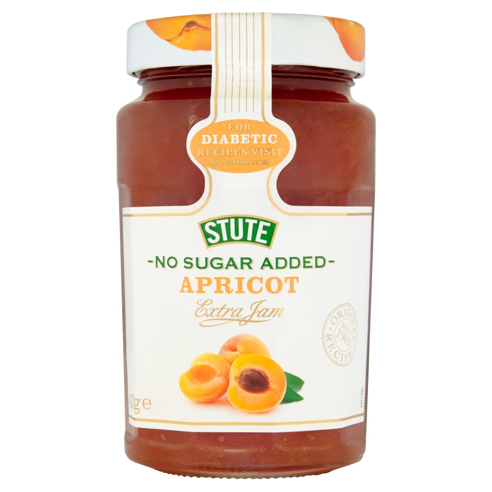 Stute No Sugar Added Apricot Extra Jam 430g