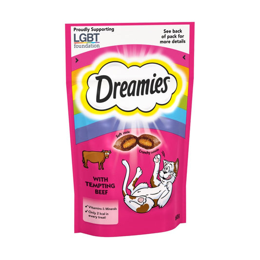 Dreamies Pride Cat Treat Biscuits with Beef 60g