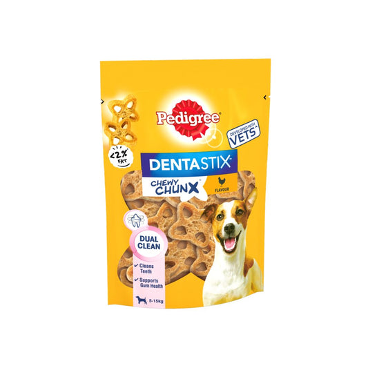 Pedigree Dentastix Chewy Chunx Mini Adult Small Dog Treats Chicken 68g