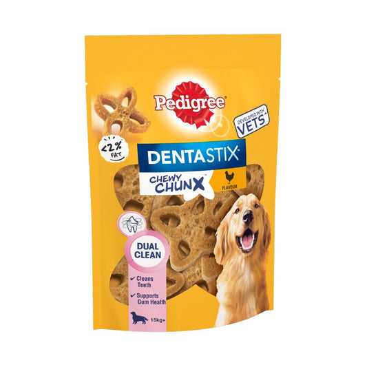 Pedigree Dentastix Chewy Chunx Maxi Adult Dog Treats Chicken 68g