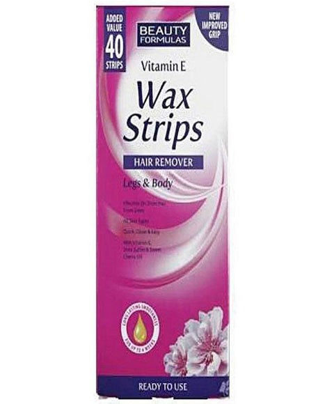 Beauty Formulas Hair Removal Wax Strips Legs And Body