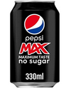 Pepsi Max No Sugar Cola Can 330ml