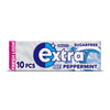 Extra Ice Peppermint Chewing Gum Sugar Free 10 Pieces