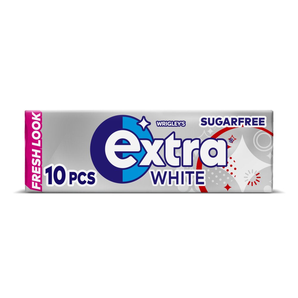 Extra White Chewing Gum Sugar Free 10 Pieces