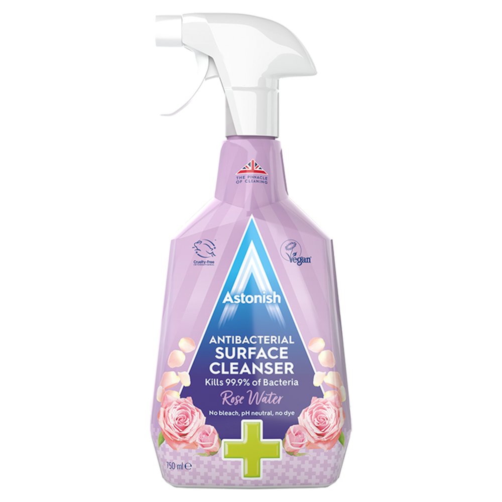 Astonish Antibacterial Surface Cleanser Rose Water 750ml