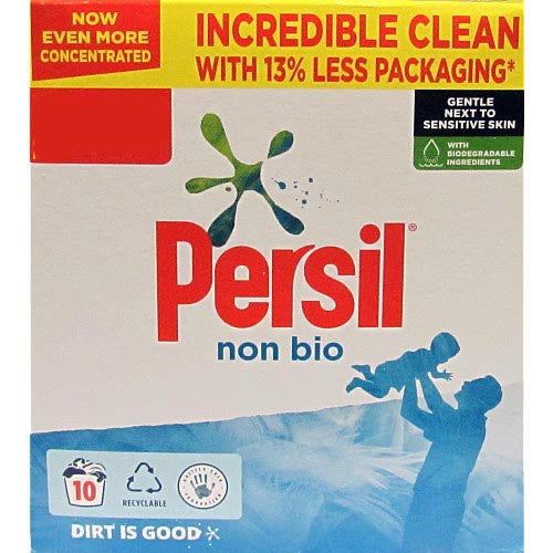 Persil Fabric Cleaning Washing Powder Non Bio 10 Wash