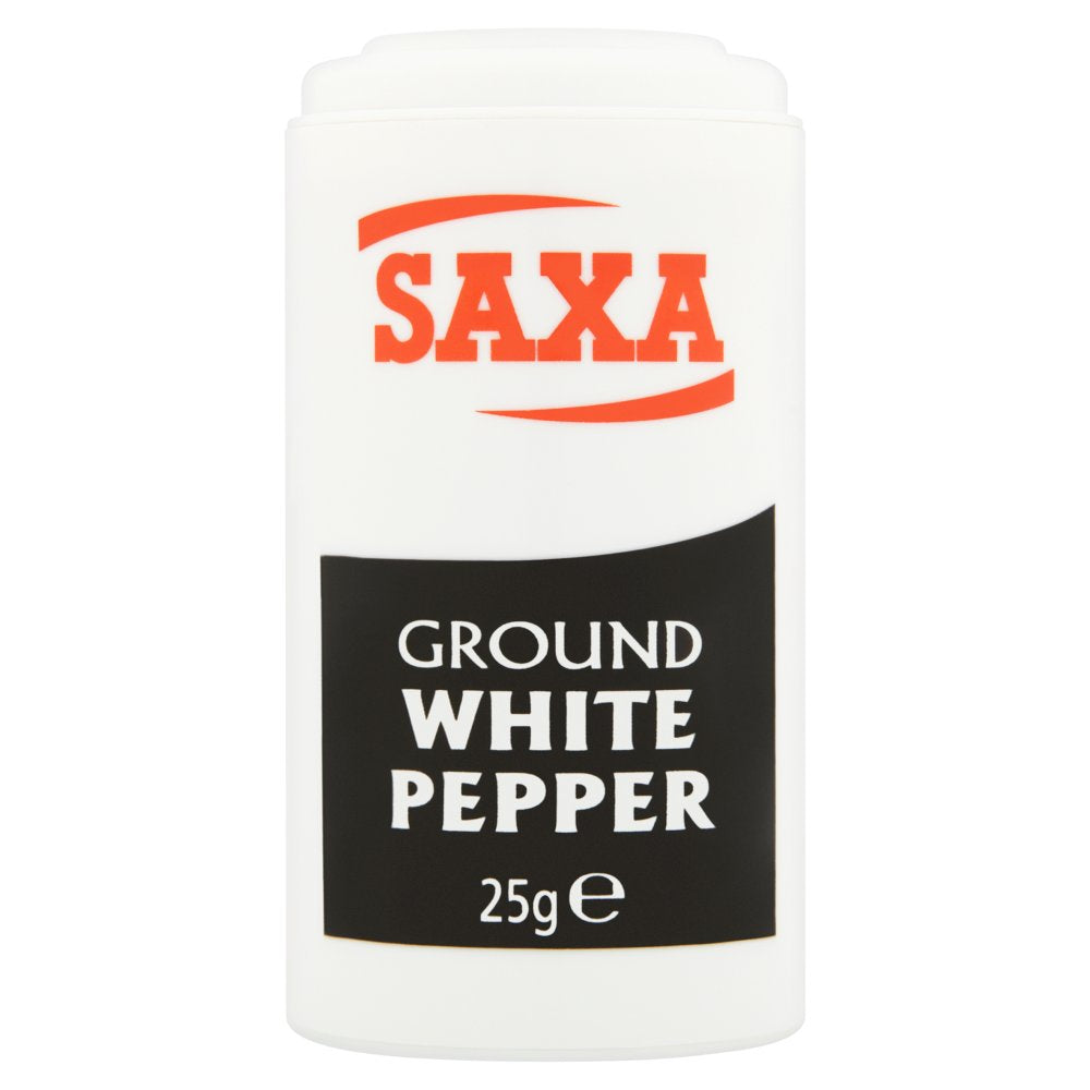 Saxa Ground White Pepper 25g