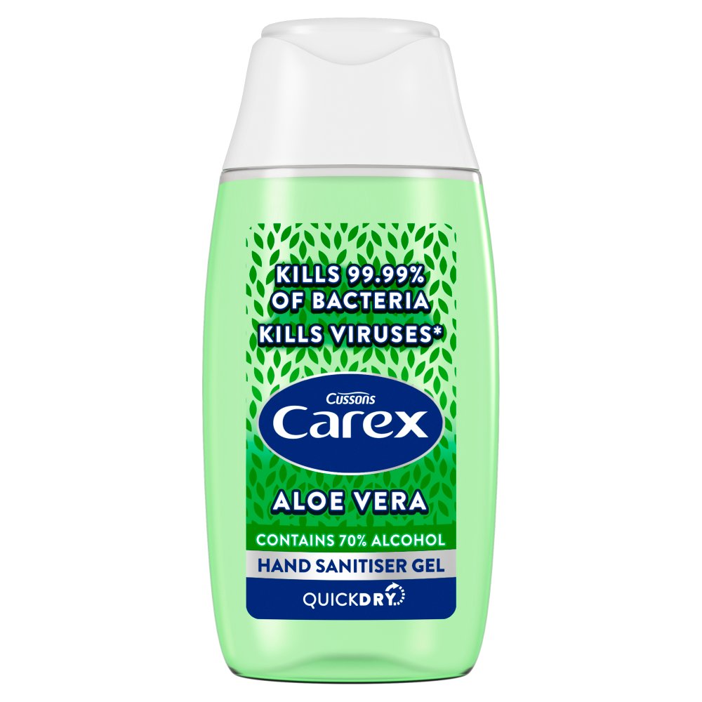 Carex Antibacterial Hand Sanitiser Gel Aloe Vera 50ml