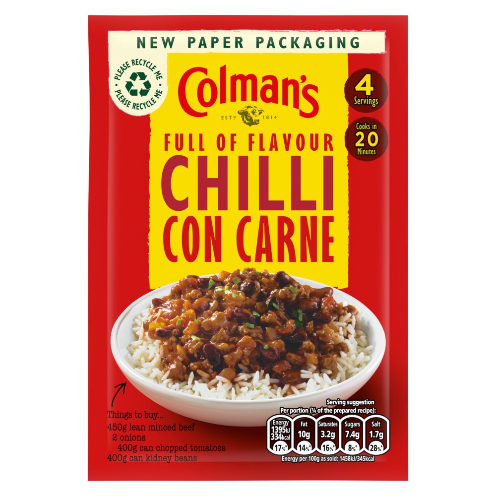 Colman's Chilli Con Carne Recipe Mix 50g