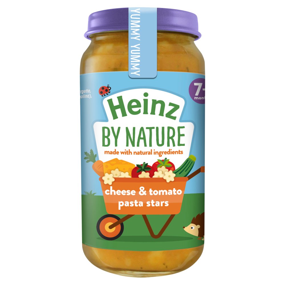 Heinz 7+ months By Nature Cheese and Tomato Pasta Stars 200g