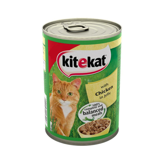 Kitekat Adult Wet Cat Food Tin Chicken in Jelly 400g